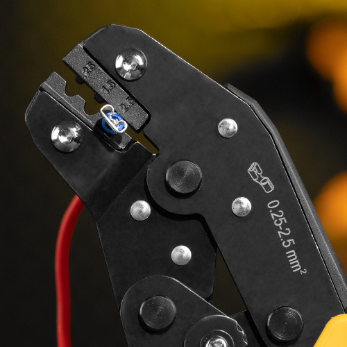 Клещи для обжима неизолированных наконечников НК и НВ, разъемов РП, 0,25 - 2,5 мм2 Denzel по ценам производителя в Краснодаре с доставкой по всей России