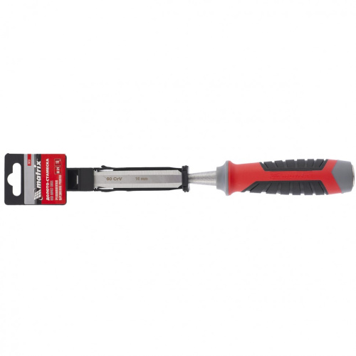 Долото-стамеска, 16 мм, 60 CrV, трехкомпонентная обрезиненная рукоятка Matrix по ценам производителя в Краснодаре с доставкой по всей России