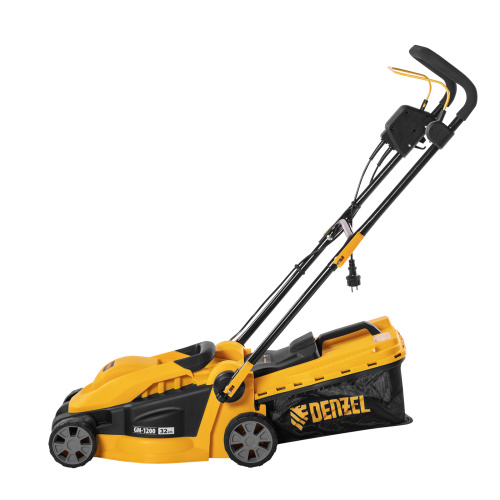 Газонокосилка электрическая GM-1200, 1200 Вт, ширина 32 см, 3 уровня, травосборник 25 л. Denzel по ценам производителя в Краснодаре с доставкой по всей России