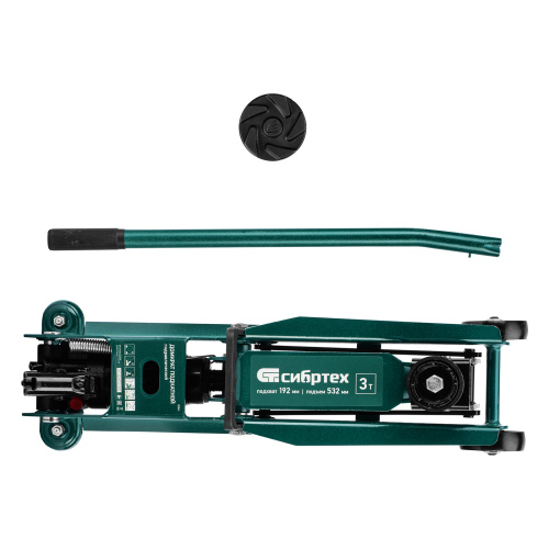 Домкрат гидравлический подкатной, 3 т, 192-532 мм, SUV Сибртех по ценам производителя в Краснодаре с доставкой по всей России