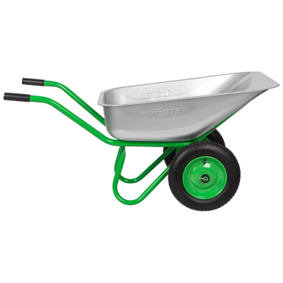 Тачка садово-строительная 2-х колесная, грузоподъемность 230 кг, объем 90 л Сибртех по ценам производителя в Краснодаре с доставкой по всей России