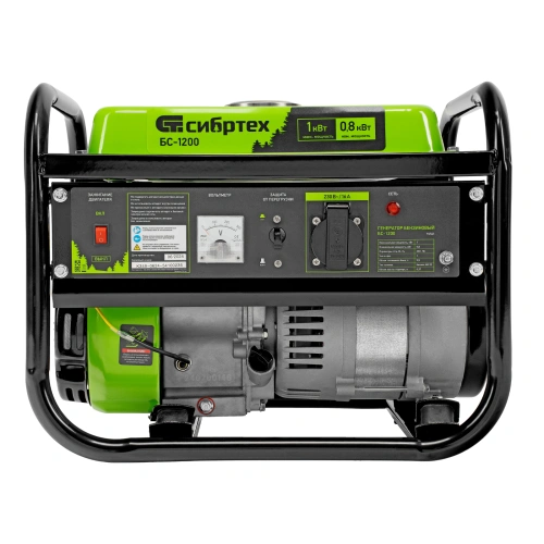 Генератор бензиновый БС-1200, 1 кВт, 230 В, четырехтактный, 5.5 л, ручной стартер Сибртех по ценам производителя в Краснодаре с доставкой по всей России