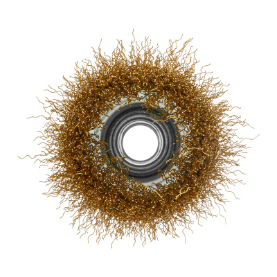 Щетка для УШМ, 65 мм, М14, "чашка", латунированная витая проволока Matrix по ценам производителя в Краснодаре с доставкой по всей России