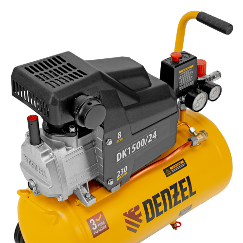 Компрессор воздушный DK1500/24, Х-PRO 1.5 кВт, 230 л/мин, 24 л Denzel по ценам производителя в Краснодаре с доставкой по всей России