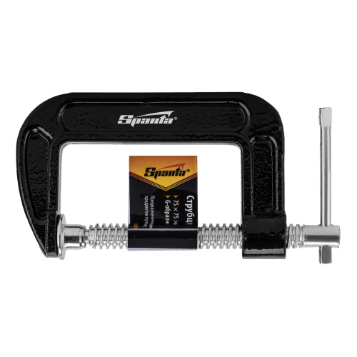 Струбцина G-образная, 75 мм Sparta по ценам производителя в Краснодаре с доставкой по всей России