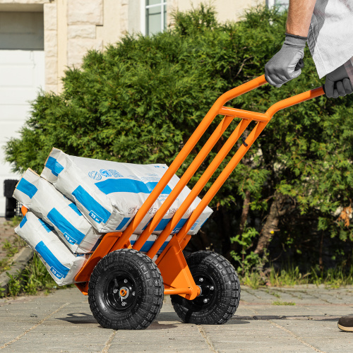 Тележка ручная 2-х колесная, облегченная, г/п 150кг, откидная платформа 430х355мм Сибртех по ценам производителя в Краснодаре с доставкой по всей России