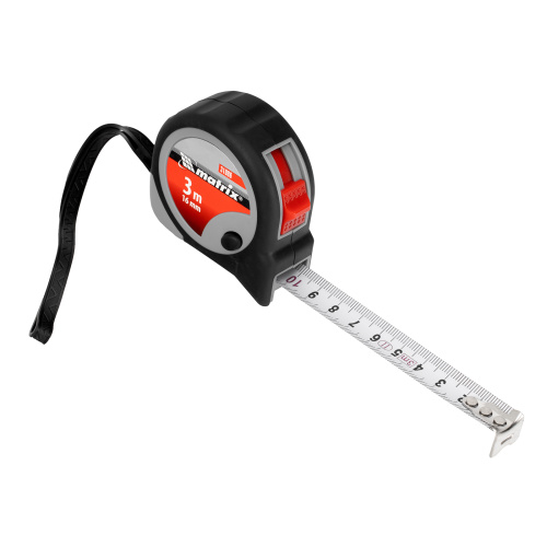 Рулетка Continuous fixation,3 м х 16 мм,двухкомпонентный корпус,плавная фиксация Matrix по ценам производителя в Краснодаре с доставкой по всей России