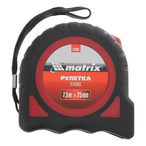 Рулетка Strong,7,5 м х 25 мм,обрезиненный корпус Matrix по ценам производителя в Краснодаре с доставкой по всей России