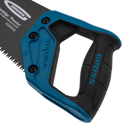 Ножовка по дереву "PIRANHA", 300 мм, 7 TPI, 3D-зуб, тефлоновое покрытие полотна, двухкомпонентная рукоятка Gross по ценам производителя в Краснодаре с доставкой по всей России