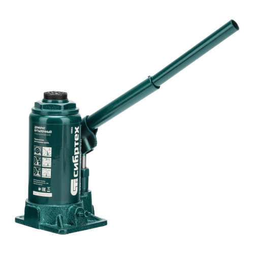 Домкрат гидравлический бутылочный, 10 т, 190-370 мм Сибртех по ценам производителя в Краснодаре с доставкой по всей России