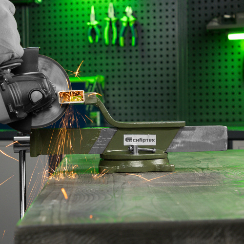 Тиски слесарные, 200 мм, стальные, поворотные Сибртех по ценам производителя в Краснодаре с доставкой по всей России