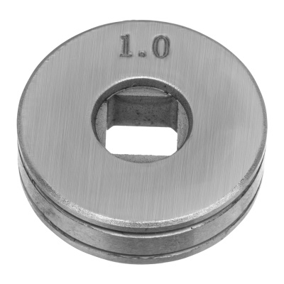 Подающий ролик, V профиль под стальную проволоку 0,8-1мм, посадка квадрат, 2 шт Denzel по ценам производителя в Краснодаре с доставкой по всей России