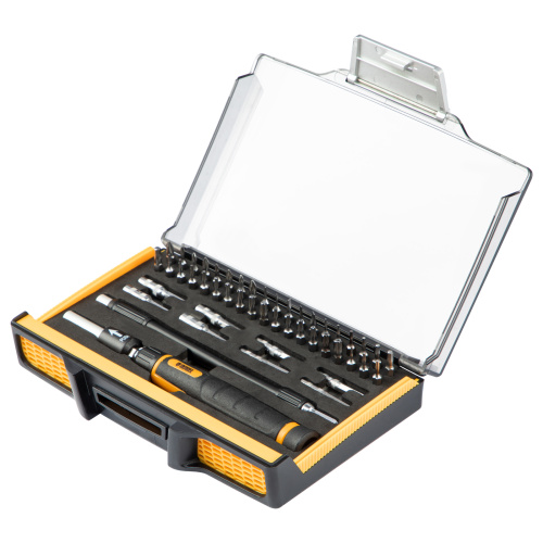 Отвертка с набором бит и торцевых головок для точных работ, гибкий привод, 48 шт, CrMo Denzel по ценам производителя в Краснодаре с доставкой по всей России