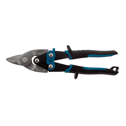 Ножницы по металлу "Piranha", 230 мм, прямой усиленный рез (Bulldog) сталь СrMo, двухкомпонентная рукоятка-ки Gross по ценам производителя в Краснодаре с доставкой по всей России