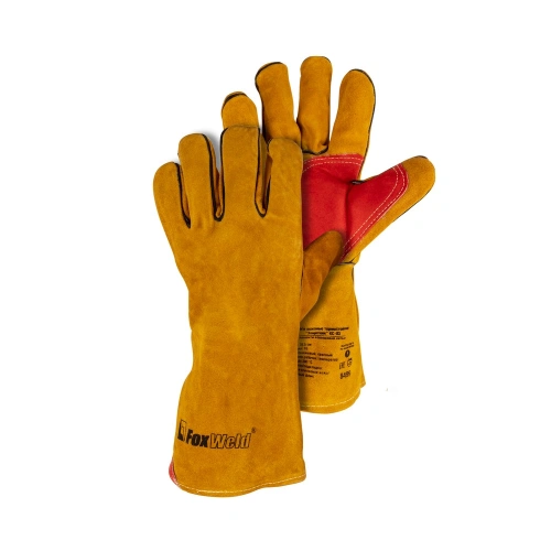 Краги кожаные термостойкие FOXWELD "Защитник" КС-03 по ценам производителя в Краснодаре с доставкой по всей России