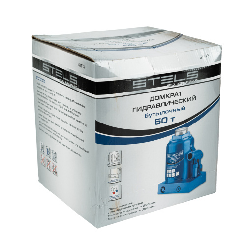 Домкрат гидравлический бутылочный, 50 т, H подъема 236-356 мм Stels по ценам производителя в Краснодаре с доставкой по всей России