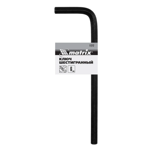 Ключ имбусовый HEX, 6 мм, CrV Matrix по ценам производителя в Краснодаре с доставкой по всей России