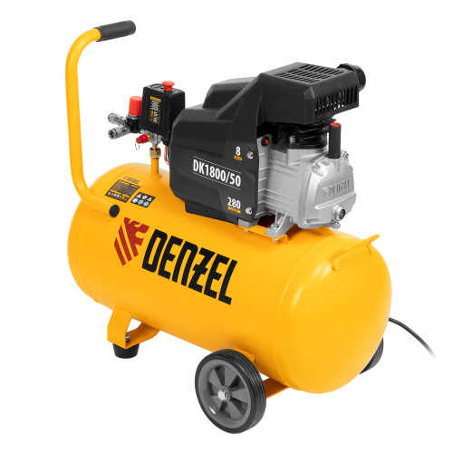 Компрессор воздушный DK1800/50, Х-PRO 1.8 кВт, 280л/мин, 50л Denzel по ценам производителя в Краснодаре с доставкой по всей России