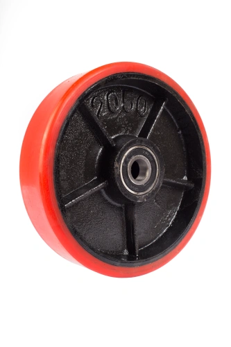 Колесо полиуретан 200х50 мм с подшипником для тележек гидравлических BF/WB/RHP/BFS по ценам производителя в Краснодаре с доставкой по всей России