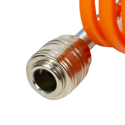 Спиральный воздушный шланг с фитингами Rapid,10 бар, 8х6 мм, 10 м. AERO купить в Москве с доставкой по всей России | ProtosMarket.ru