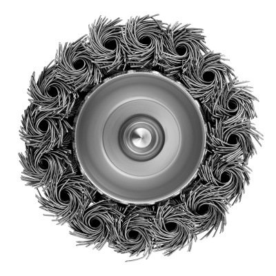 Щетка для дрели, 65 мм, "чашка" со шпилькой, крученая металлическая проволока Matrix по ценам производителя в Краснодаре с доставкой по всей России