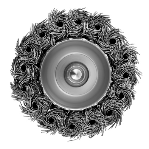 Щетка для дрели, 65 мм, "чашка" со шпилькой, крученая металлическая проволока Matrix по ценам производителя в Краснодаре с доставкой по всей России