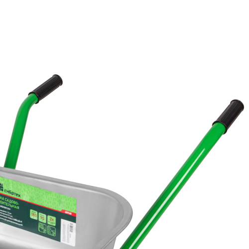 Тачка садово-строительная с PU колесом, грузоподъемность 180 кг, объем 90 л Сибртех по ценам производителя в Краснодаре с доставкой по всей России