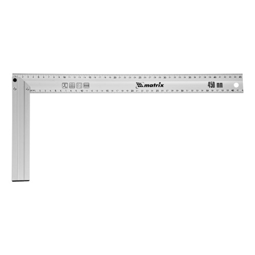 Угольник, 450 мм, алюминиевый, литой Matrix по ценам производителя в Краснодаре с доставкой по всей России