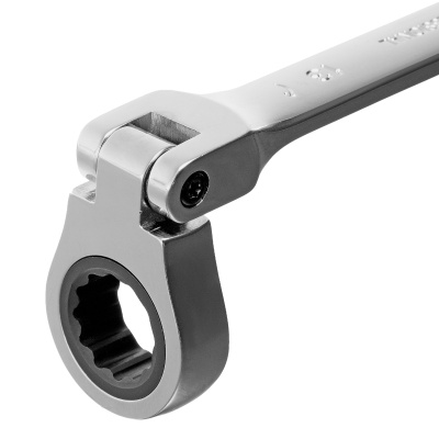 Ключ комбинированный трещоточный, 13 мм, CrV, шарнирный, зеркальный хром Matrix Professional по ценам производителя в Краснодаре с доставкой по всей России