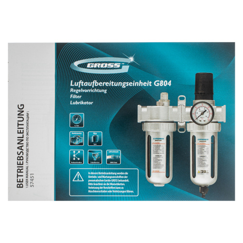 Блок подготовки воздуха регулятор-фильтр-лубрикатор G804, 1/2 Gross по ценам производителя в Краснодаре с доставкой по всей России