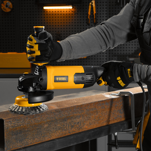 Машина шлифовальная угловая AG180-2000, 2000 Вт, 180 мм, 8500 об/мин Denzel по ценам производителя в Краснодаре с доставкой по всей России