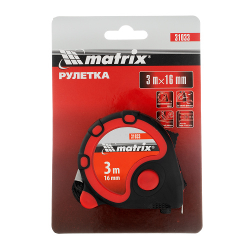 Рулетка Status 3 fixations,3 м х 16 мм,двухкомпонентный корпус,3 фиксации ленты Matrix по ценам производителя в Краснодаре с доставкой по всей России