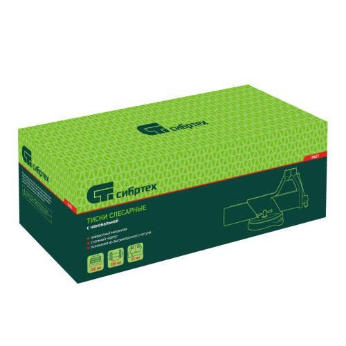 Тиски слесарные, 200 мм, стальные, поворотные Сибртех по ценам производителя в Краснодаре с доставкой по всей России