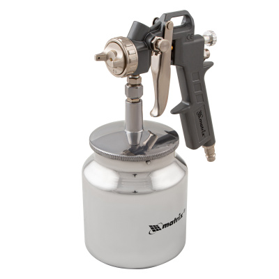 Краскораспылитель пневматический с нижним бачком V 0.75 л, сопло D 1.2, 1.5 и 1.8 мм Matrix по ценам производителя в Краснодаре с доставкой по всей России