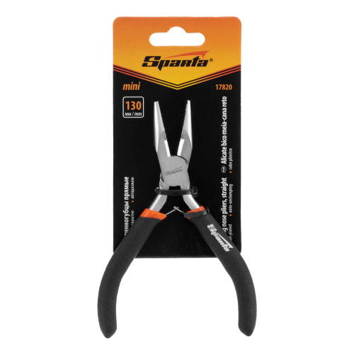 Длинногубцы прямые Mini, 130 мм, никелированные, авторазжим Sparta по ценам производителя в Краснодаре с доставкой по всей России