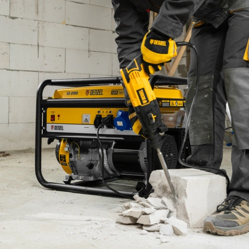 Генератор бензиновый GE 8900, 8.5 кВт, 220 В/50 Гц, 25 л, ручной старт Denzel по ценам производителя в Краснодаре с доставкой по всей России