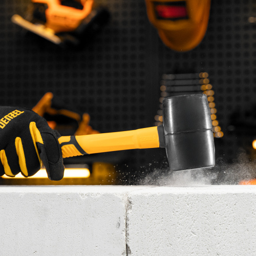 Киянка резиновая, 450 г, черная, фибергласовая рукоятка c TPR покрытием Denzel по ценам производителя в Краснодаре с доставкой по всей России