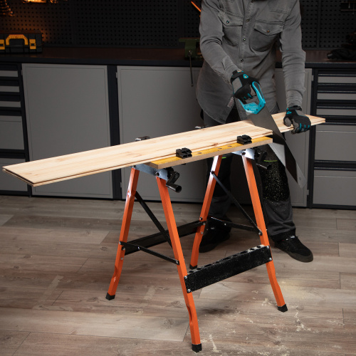 Верстак-тиски, 640 х 520 х 790 мм, портативный Sparta по ценам производителя в Краснодаре с доставкой по всей России