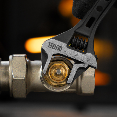 Ключ разводной, 150 мм, CrV, кованый Denzel по ценам производителя в Краснодаре с доставкой по всей России