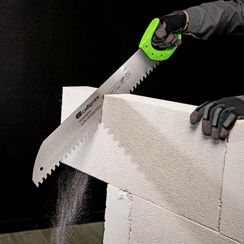 Ножовка по пенобетону, 550 мм, двухкомпонентная рукоятка Сибртех по ценам производителя в Краснодаре с доставкой по всей России