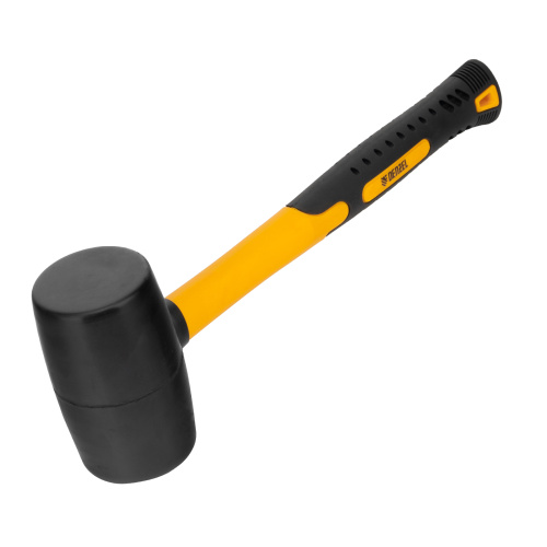 Киянка резиновая, 24 oz, черная резина, фибергласовая рукоятка Denzel по ценам производителя в Краснодаре с доставкой по всей России