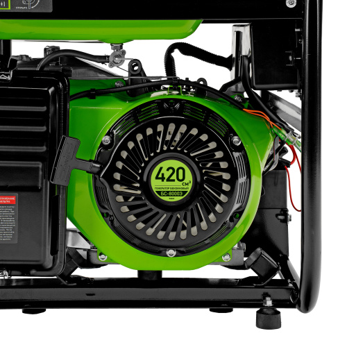 Генератор бензиновый БС-8000Э, 6,6 кВт, 230В, четырехтактный, 25 л, электростартер Сибртех по ценам производителя в Краснодаре с доставкой по всей России