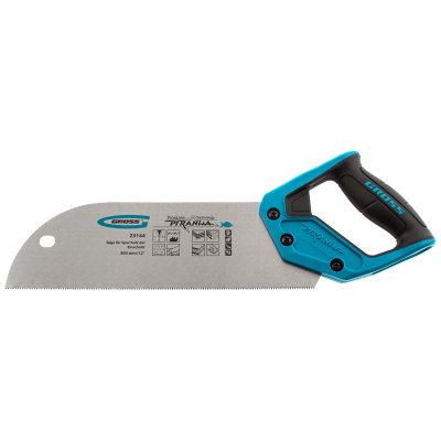 Пила для фанеры с запилом Piranha, 300 мм/12", 11-12 TPI, каленый зуб 3D, двухкомпонентная рукоятка Gross по ценам производителя в Краснодаре с доставкой по всей России