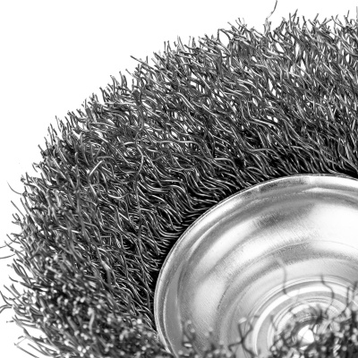 Щетка для дрели, 65 мм, "чашка" со шпилькой, витая проволока Сибртех по ценам производителя в Краснодаре с доставкой по всей России