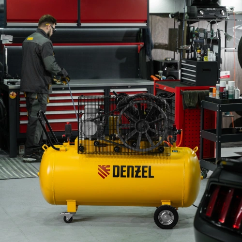 Компрессор воздушный рем. привод BCV 5500-T/270, 5,5 кВт, 270 литров, 850 л/мин Denzel по ценам производителя в Краснодаре с доставкой по всей России