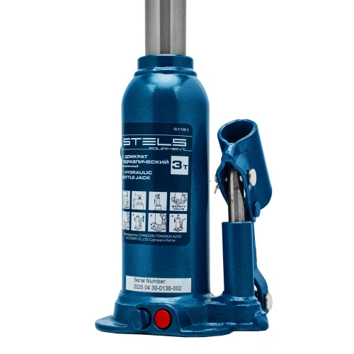 Домкрат гидравлический бутылочный, 3 т, h подъема 188-363 мм Stels по ценам производителя в Краснодаре с доставкой по всей России