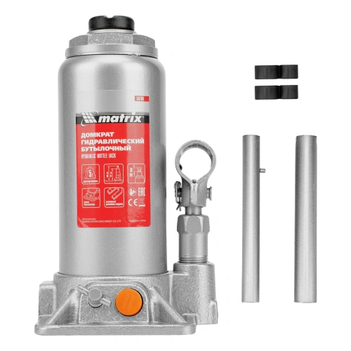 Домкрат гидравлический бутылочный, 5 т, h подъема 197-382 мм Matrix по ценам производителя в Краснодаре с доставкой по всей России