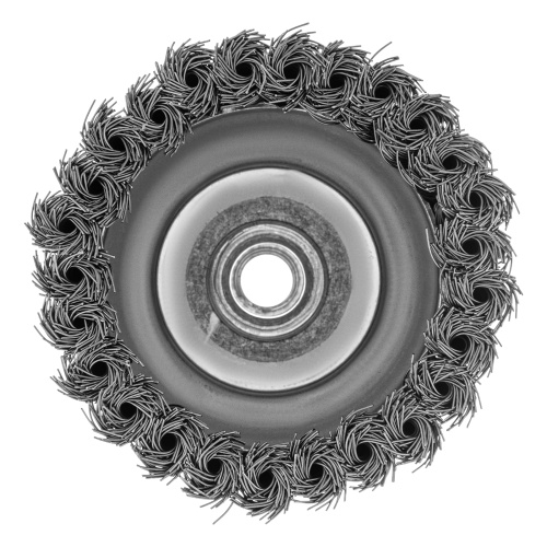 Щетка для УШМ Heavy Duty, 100 мм, М14, "чашка", крученая проволока 0.5 мм Matrix по ценам производителя в Краснодаре с доставкой по всей России
