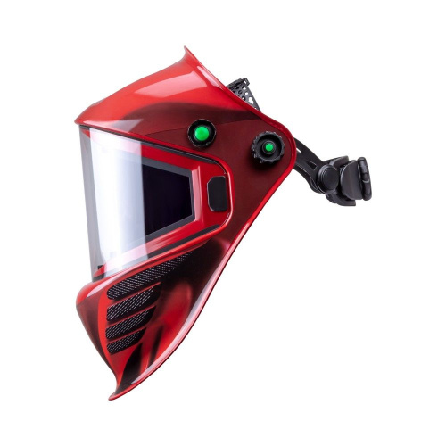 Маска сварщика КОРУНД МЕГА красная (ф-р MEGA LED) в коробке по ценам производителя в Краснодаре с доставкой по всей России