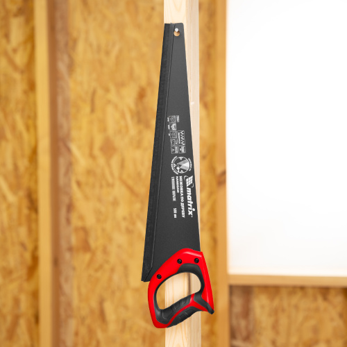 Ножовка по дереву, 500 мм, 7-8 TPI, зуб-3D, каленый зуб, тефлоновое покрытие полотна, двухкомпонентная рукоятка Matrix по ценам производителя в Краснодаре с доставкой по всей России